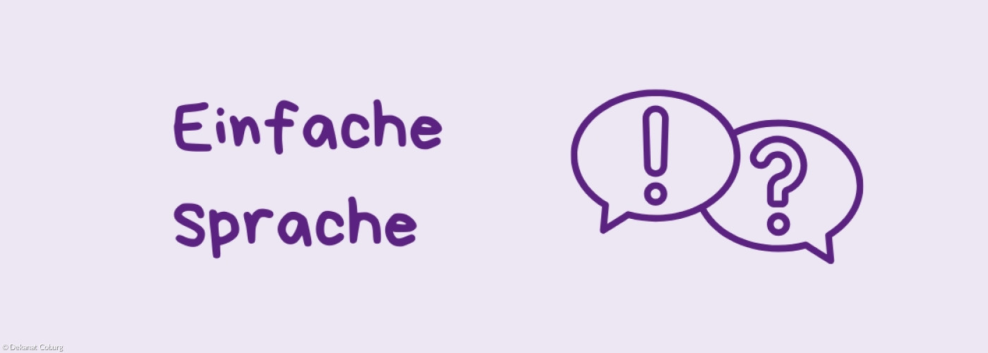 Banner einfache Sprache