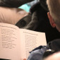 Liedblatt beim Vergissmeinnicht-Gottesdienst