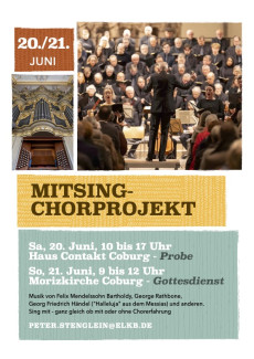 Plakat Mitmachchor-Wochenende