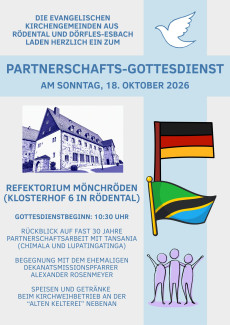 Plakat Partnerschaftsgottesdienst