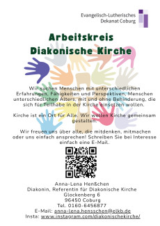 Plakat Arbeitskreis Diakonische Kirche