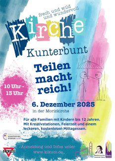 Plakat Kirche Kunterbunt