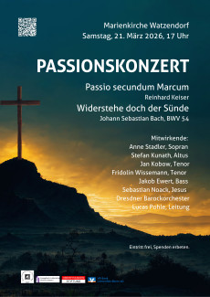 Plakat zum Passionskonzert